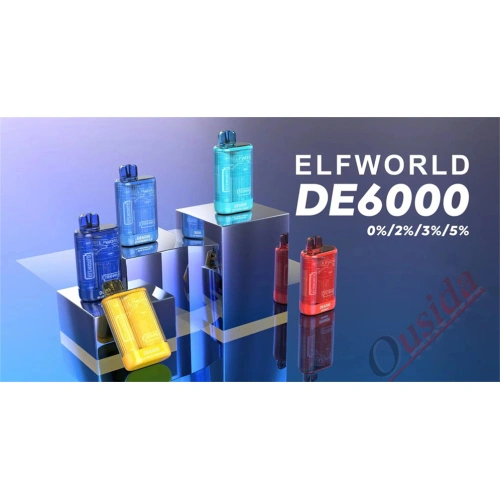 Tehdashinta Elfworld de6000 kertakäyttöinen vape -kynä